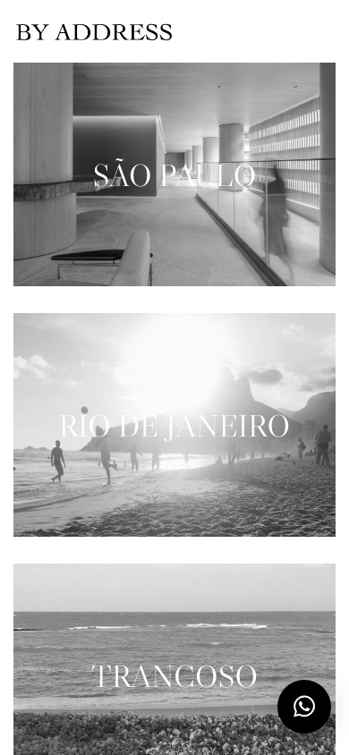 Site da By Address no celular