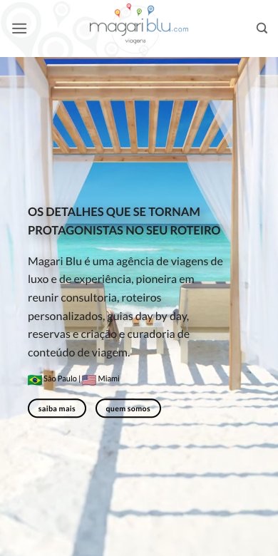 Blog da Magari Blu no celular