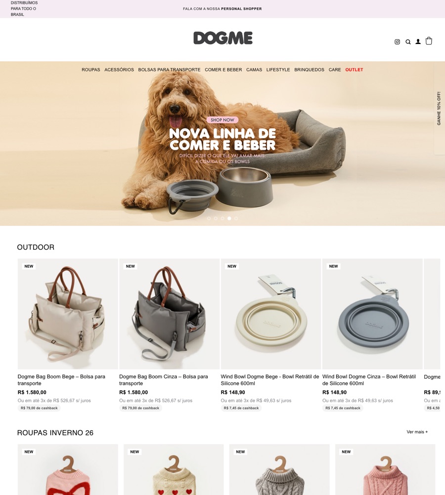 Site Dogme no computador