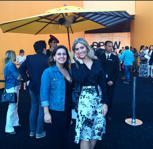 Mari Queiroz com nossa cliente Isabella Narchi