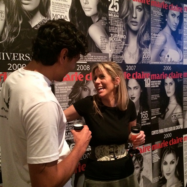 No lounge da Marie Claire, com Camila Martins