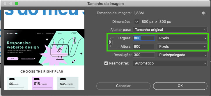 Como salvar imagens para web passo a passo