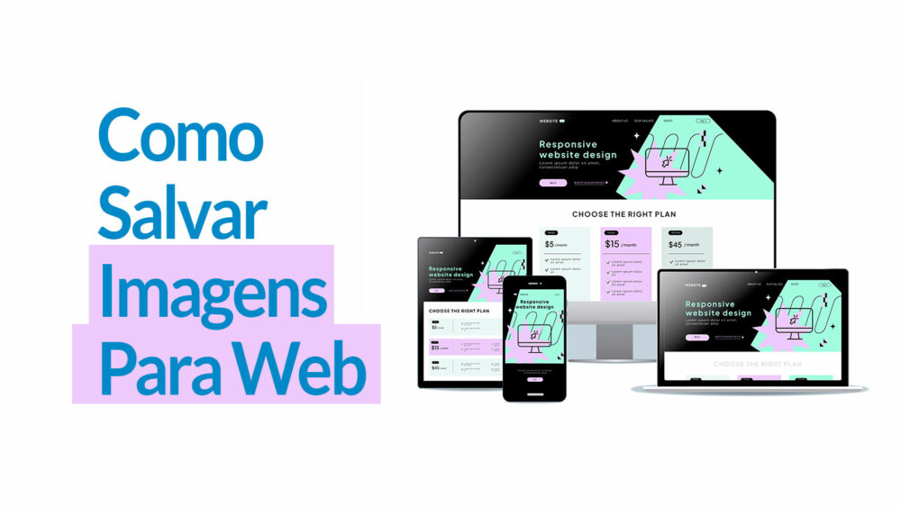 Com salvar imagens para web