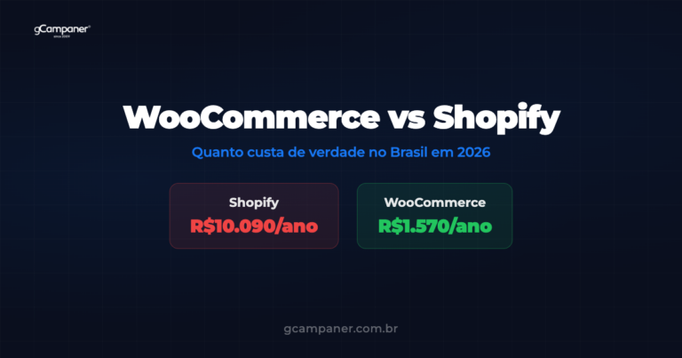 Comparativo de custo WooCommerce vs Shopify no Brasil