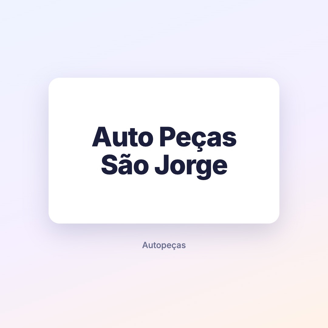 Logo Auto Peças São Jorge